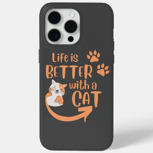 猫の方が暮らしが好い Case-Mate iPhoneケース (裏面)