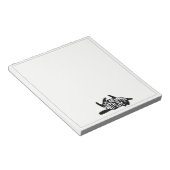 猫の方が暮らし向き |おもしろいタイポグラフィメモ帳 ノートパッド (アングル)