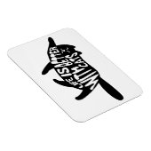 猫の方が暮らし向き |おもしろいタイポグラフィ マグネット (右側)