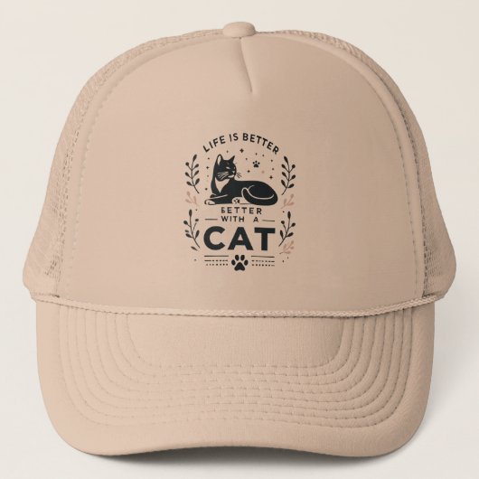 猫の方が暮らし向き キャップ (正面)