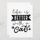 猫の方が暮らし向き サンキューカード (正面/裏面)