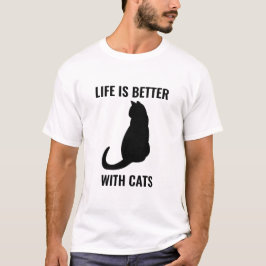 猫の方が暮らし向き Tシャツ