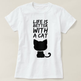 猫の方が暮らし向き Tシャツ