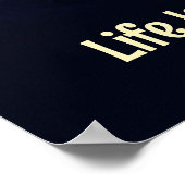 猫の方が生きがいが好い。かわいいカラフル猫 ポスター (角)