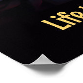 猫の方が生きがいが好い。かわいいカラフル猫 ポスター (角)