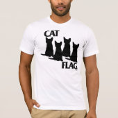 猫の旗 Tシャツ (正面)