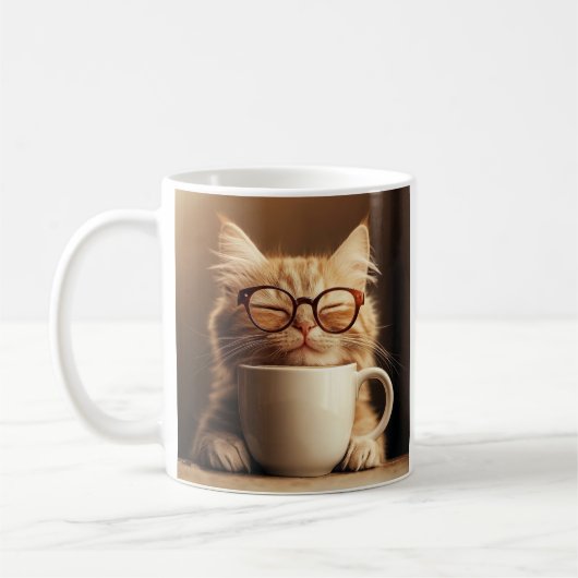 猫の日々の楽しみ コーヒータイム マグカップ (左)