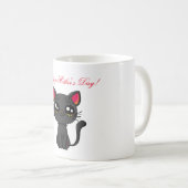 猫の日お母さんいつもありがとう コーヒーマグカップ (正面右)