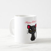 猫の日お母さんいつもありがとう コーヒーマグカップ (正面左)