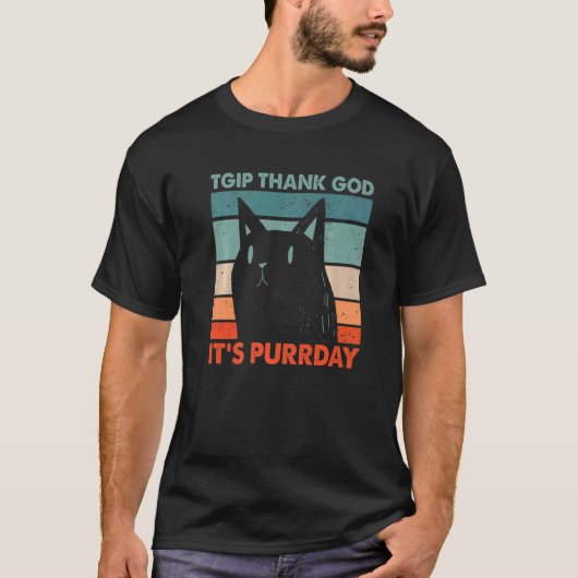 猫の日だなんて最高だにゃ!子猫の日 猫の休息日 Tシャツ (正面)