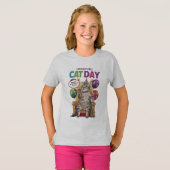 猫の日の空間 Tシャツ (正面フル)