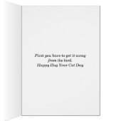 猫の日を抱き締め、レトロ猫、カード (内側 (右))