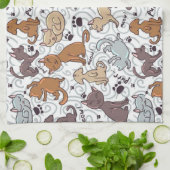 猫の日常 キッチンタオル (折り畳み)