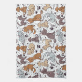 猫の日常 キッチンタオル (縦)