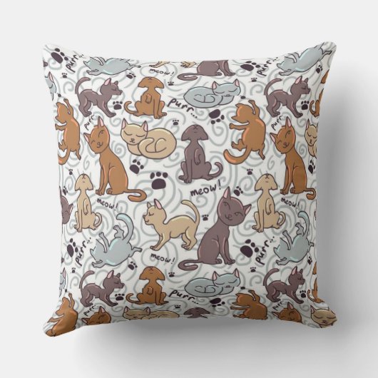 猫の日常 クッション (裏面)