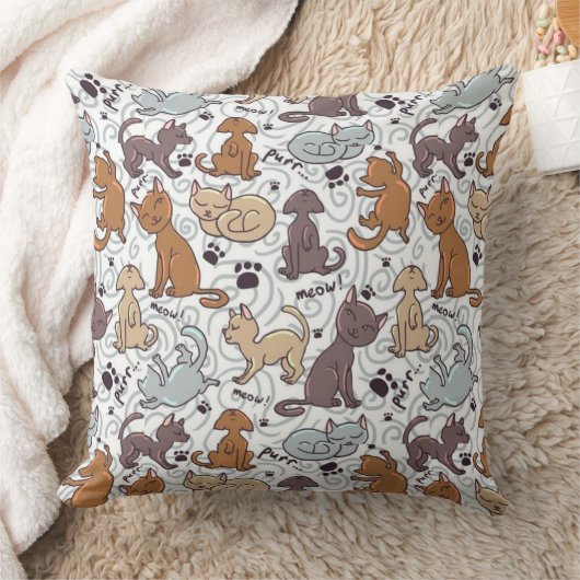 猫の日常 クッション (ブランケット)