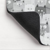 猫の日本の子猫のおもしろいミーム冗談フォント マウスパッド (コーナー)