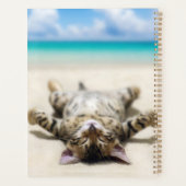 猫の日没ビーチ プランナー手帳 (裏面)