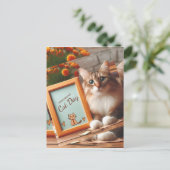 猫の日 インビテーションポストカード (スタンド正面)