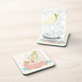 猫の日 – 春花泡風呂 コースター (右側)