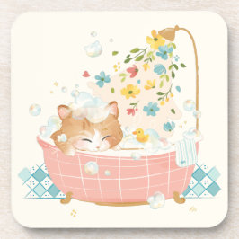 猫の日 – 春花泡風呂 コースター