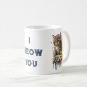 猫の日 猫があなたにニャーと挨拶 コーヒーマグ コーヒーマグカップ (正面右)