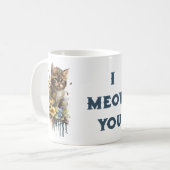 猫の日 猫があなたにニャーと挨拶 コーヒーマグ コーヒーマグカップ (正面左)