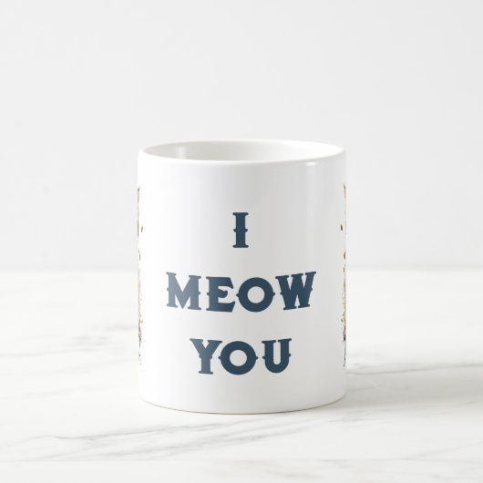 猫の日 猫があなたにニャーと挨拶 コーヒーマグ コーヒーマグカップ (中央)