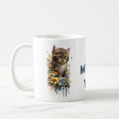 猫の日 猫があなたにニャーと挨拶 コーヒーマグ コーヒーマグカップ (左)