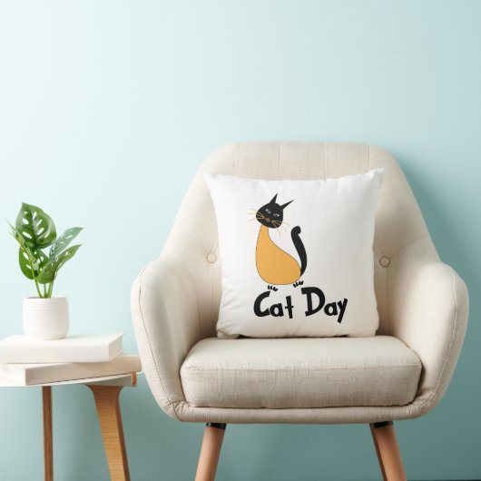 猫の日+猫 クッション (椅子)