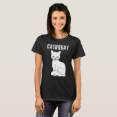 猫の日+笑える+ジョーク+名言+猫 Tシャツ (正面フル)