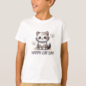 猫の日 Tシャツ (正面)