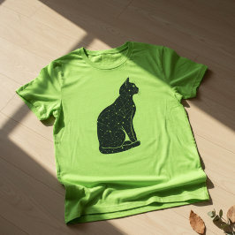 猫の星座マップ グラフィック Tシャツ