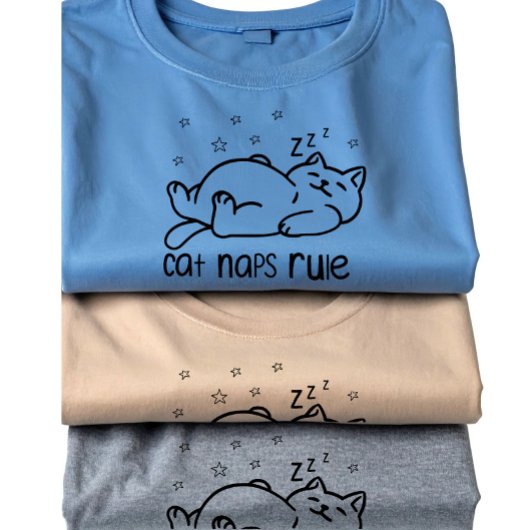 猫の昼寝が最高に可愛い Tシャツ