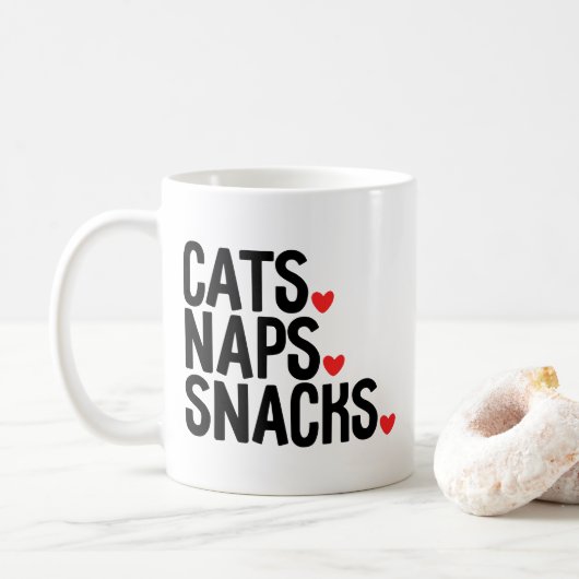 猫の昼寝のおやつ - 猫好きのためのグッズ コーヒーマグカップ (ドーナツ)