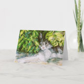 猫の昼寝 カード (正面)