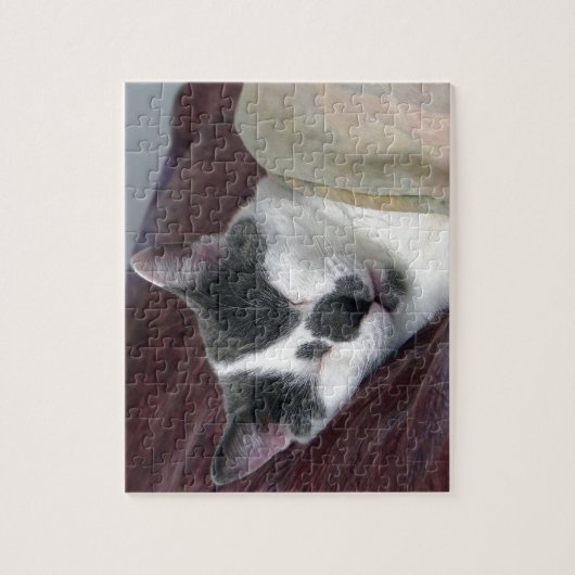 猫の昼寝 ジグソーパズル (縦)