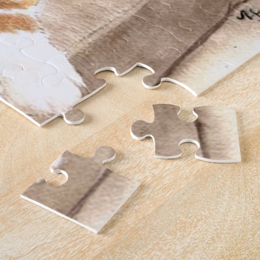 猫の昼寝 ジグソーパズル (側面)