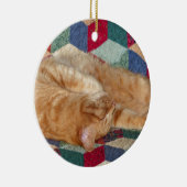 猫の昼寝 セラミックオーナメント (右)