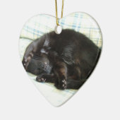 猫の昼寝 セラミックオーナメント (左)