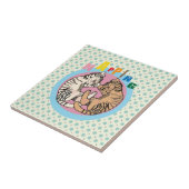 猫の昼寝 タイル (側面)