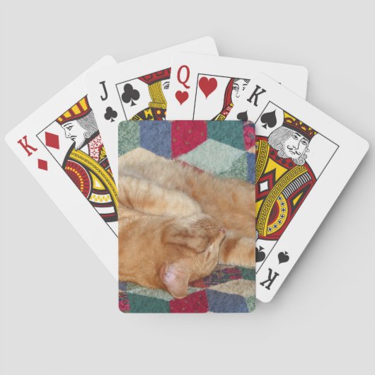 猫の昼寝 トランプ (裏面)