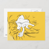 猫の昼寝 ポストカード (正面/裏面)