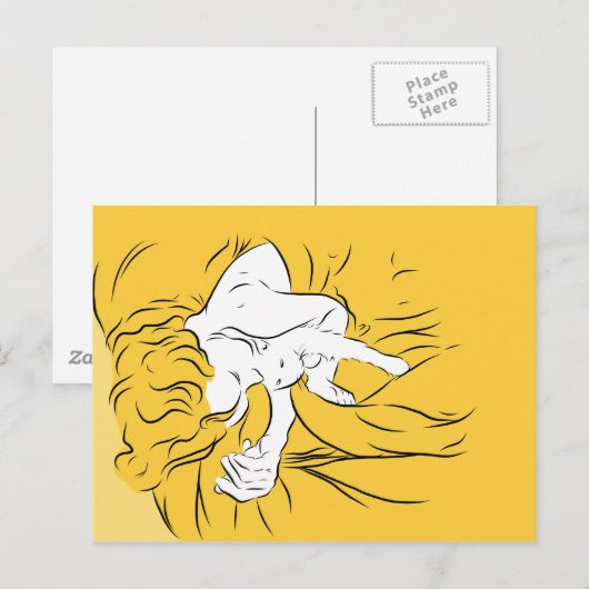 猫の昼寝 ポストカード (正面/裏面)