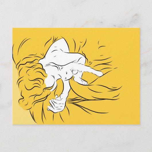 猫の昼寝 ポストカード (正面)