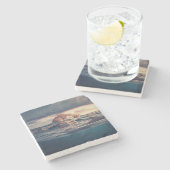 猫の昼寝 夢か悪夢か ストーンコースター (横)