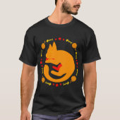 猫の昼寝 Tシャツ (正面)