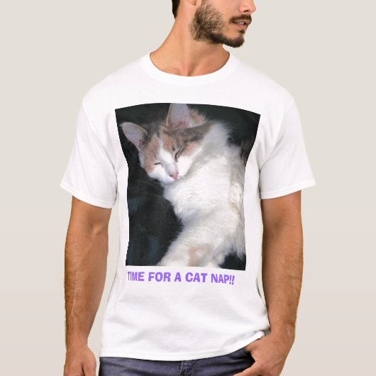 猫の昼寝!! Tシャツ (正面)
