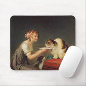 猫の昼食 マウスパッド (マウス)