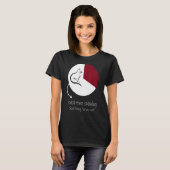 猫の時間の円グラフ 検索に費やす合計時間 F Tシャツ (正面フル)